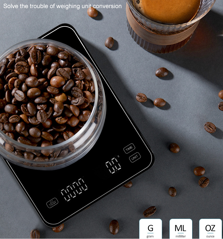 Electronic balance scale.  Commercial electronic scale 3000g, coffee timing scale - Renee Lane Company