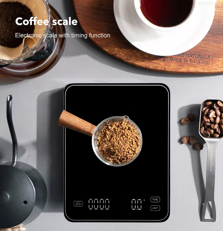 Electronic balance scale.  Commercial electronic scale 3000g, coffee timing scale - Renee Lane Company