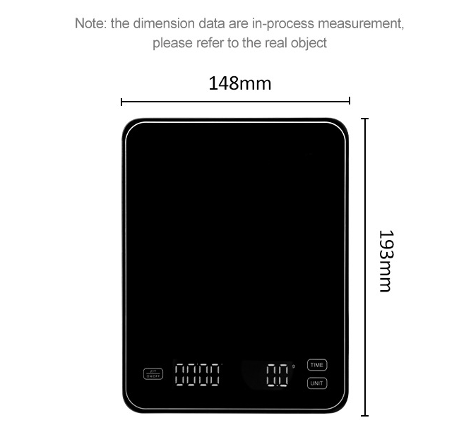 Electronic balance scale.  Commercial electronic scale 3000g, coffee timing scale - Renee Lane Company