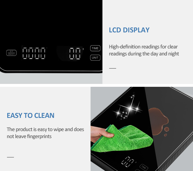 Electronic balance scale.  Commercial electronic scale 3000g, coffee timing scale - Renee Lane Company