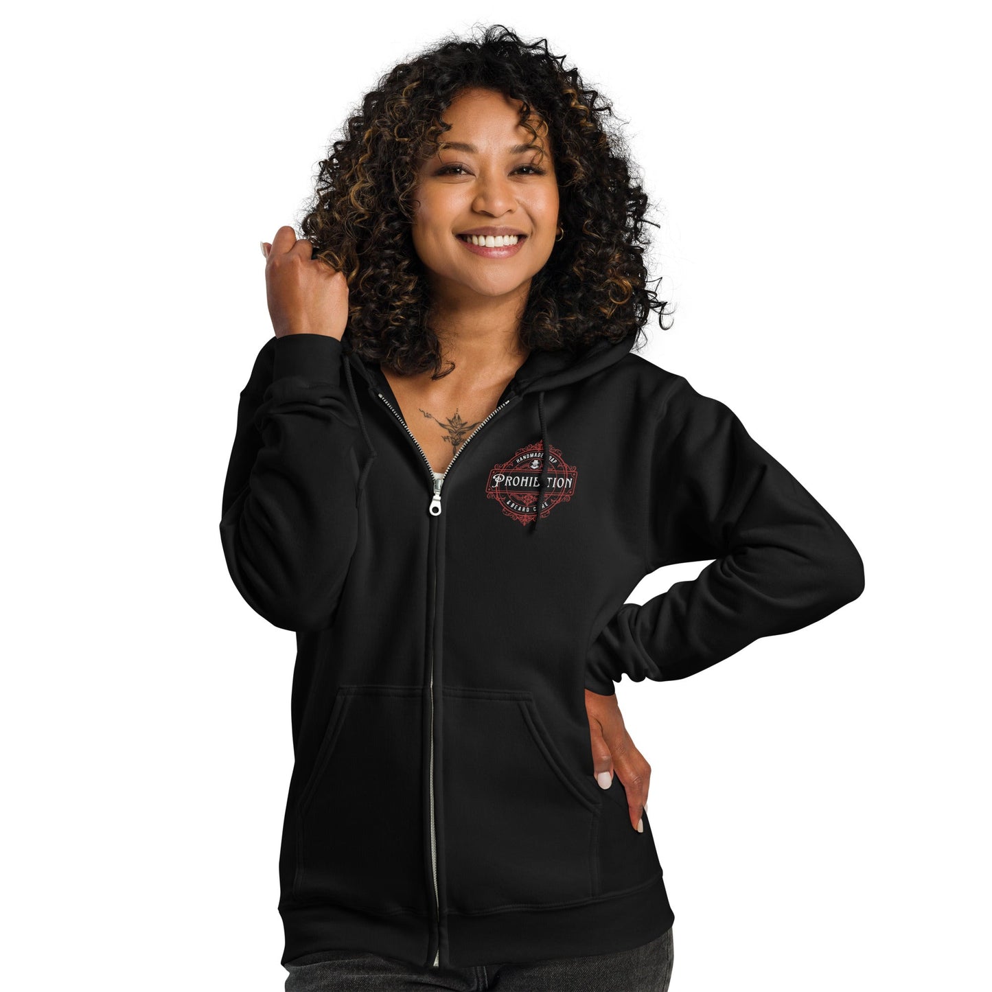 Embroidered Heavy Blend Zip Hoodie - Renee Lane Company