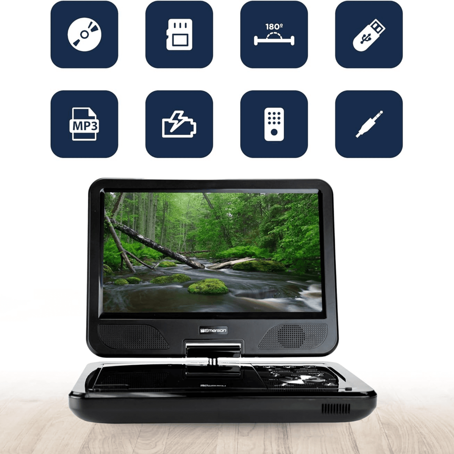 Emerson 10" DVD Player with ATSC Digital TV - Renee Lane Company