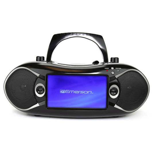 Emerson 7" Bluetooth DVD Boombox with AMFM Radio & Stereo Speakers - Renee Lane Company