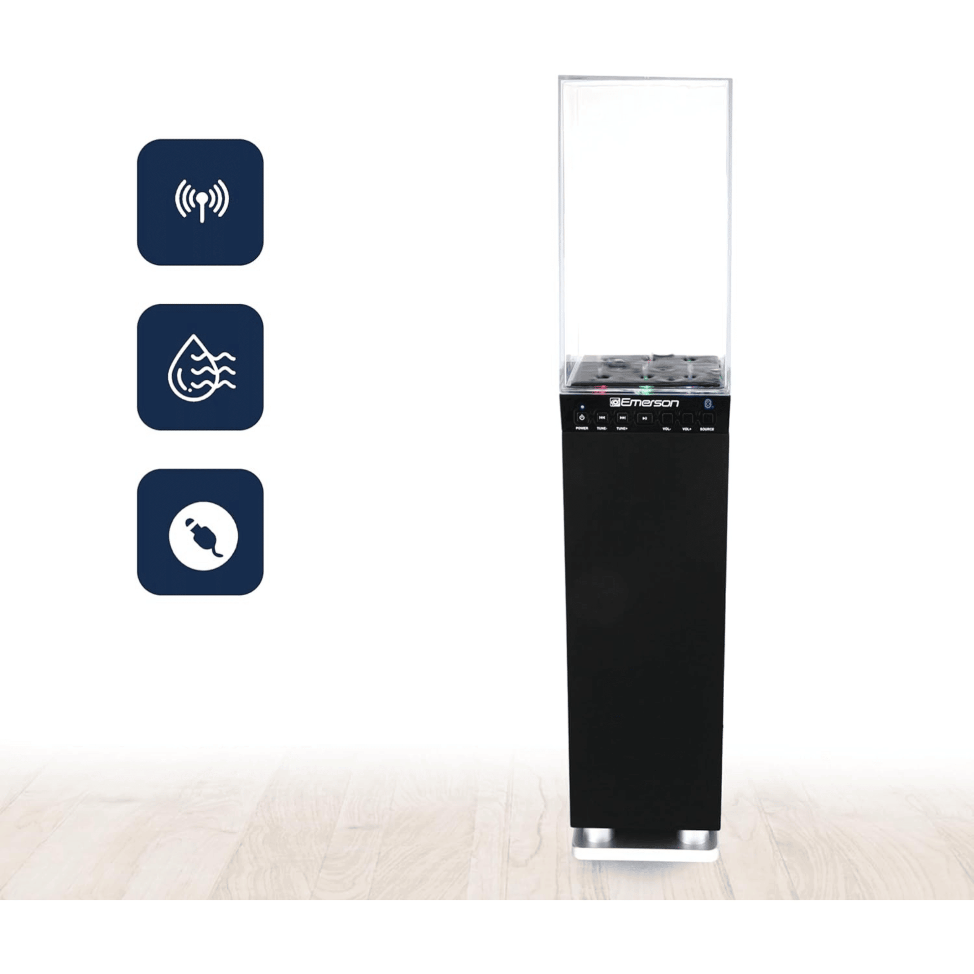 Emerson Dancing Water Light Tower Bluetooth Speaker System - Renee Lane Company
