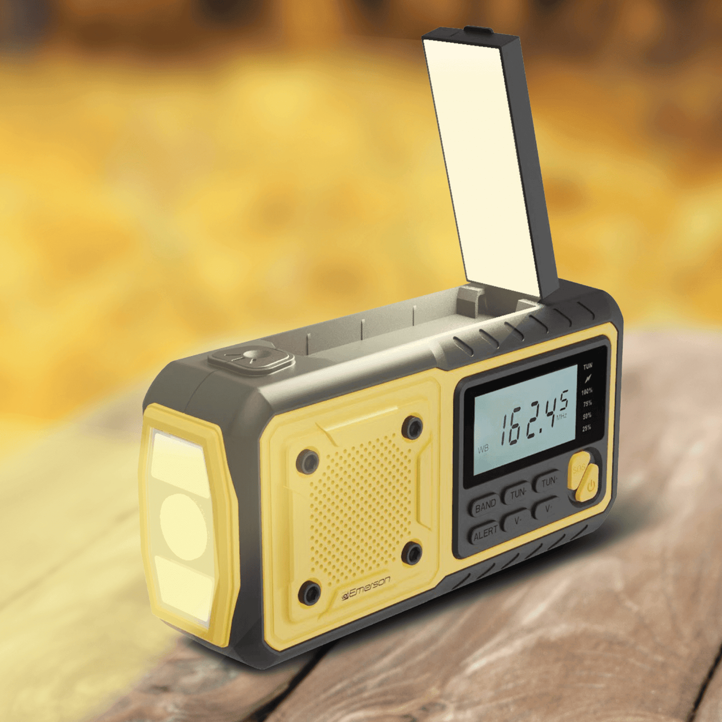 Emerson Emergency AM / FM Radio with Weather Band / Flashlight / Power Bank - Renee Lane Company