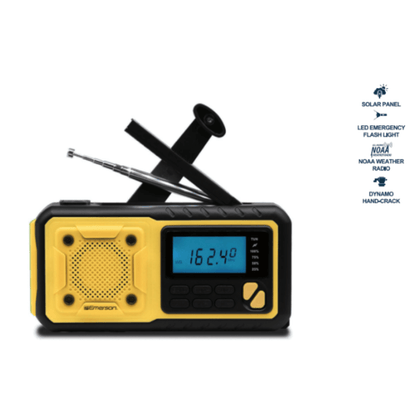 Emerson Emergency AM / FM Radio with Weather Band / Flashlight / Power Bank - Renee Lane Company