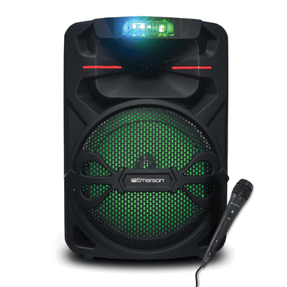 Emerson Portable 12" Bluetooth Party Speaker with Disco Lights - Renee Lane Company