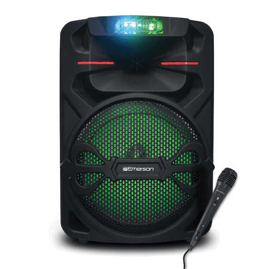Emerson Portable 12" Bluetooth Party Speaker with Disco Lights - Renee Lane Company