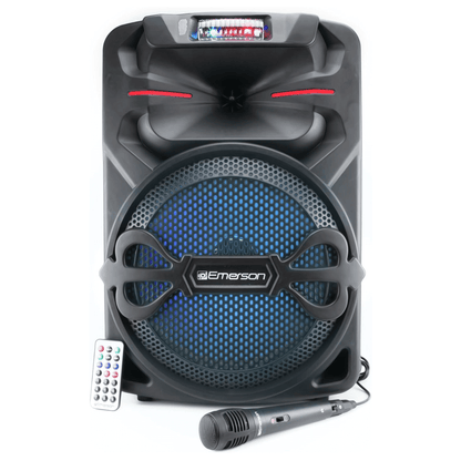 Emerson Portable 12" Bluetooth Party Speaker with Disco Lights - Renee Lane Company