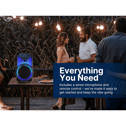 Emerson Portable Bluetooth 12" Party Speaker with Flame Lighting - Renee Lane Company