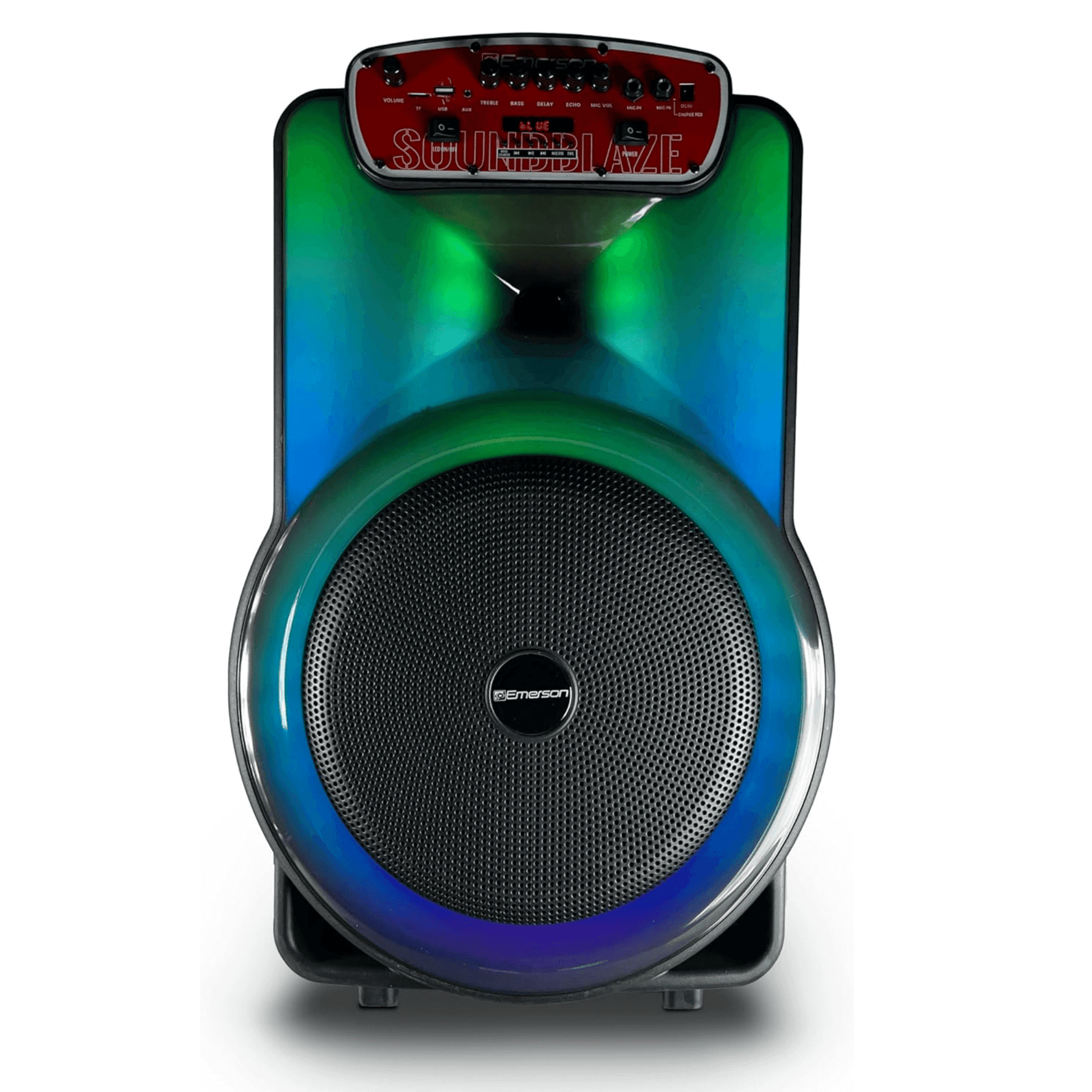 Emerson Portable Bluetooth 15" Party Speaker with Flame Lighting - Renee Lane Company