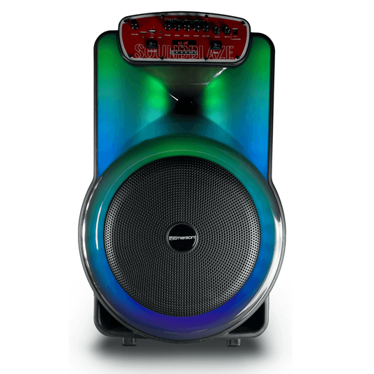 Emerson Portable Bluetooth 15" Party Speaker with Flame Lighting - Renee Lane Company