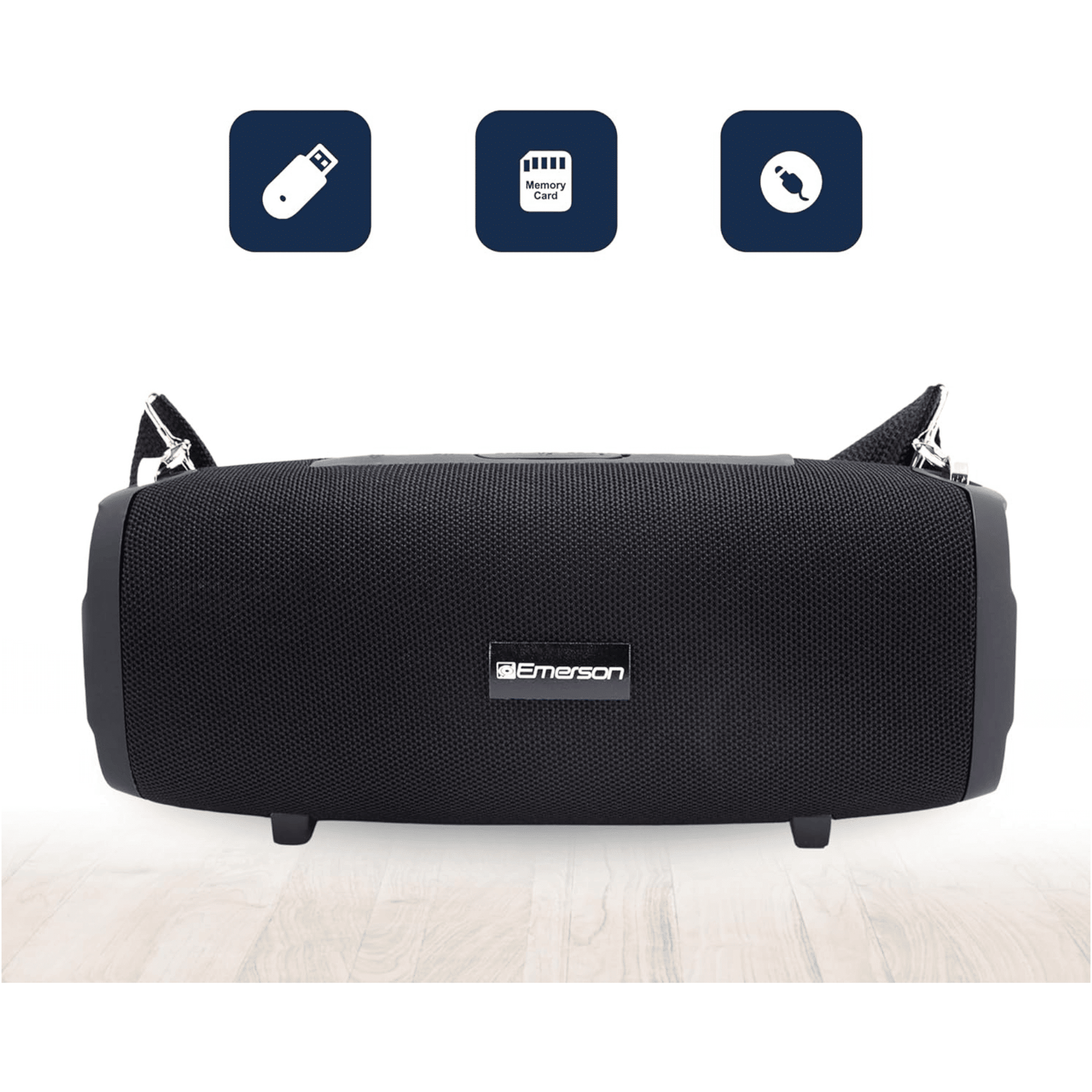 Emerson Portable Bluetooth Speaker with Carrying Strap - Renee Lane Company