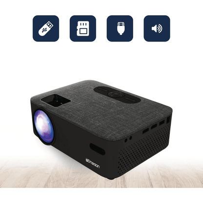 Emerson Portable Projector with Portable Screen and Carry Case - Renee Lane Company