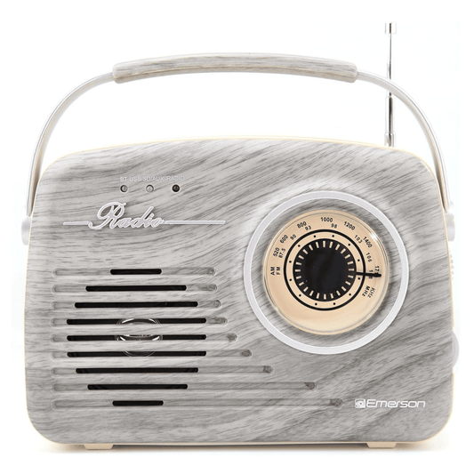Emerson Portable Retro Radio with Built-In Rechargeable Battery - Renee Lane Company