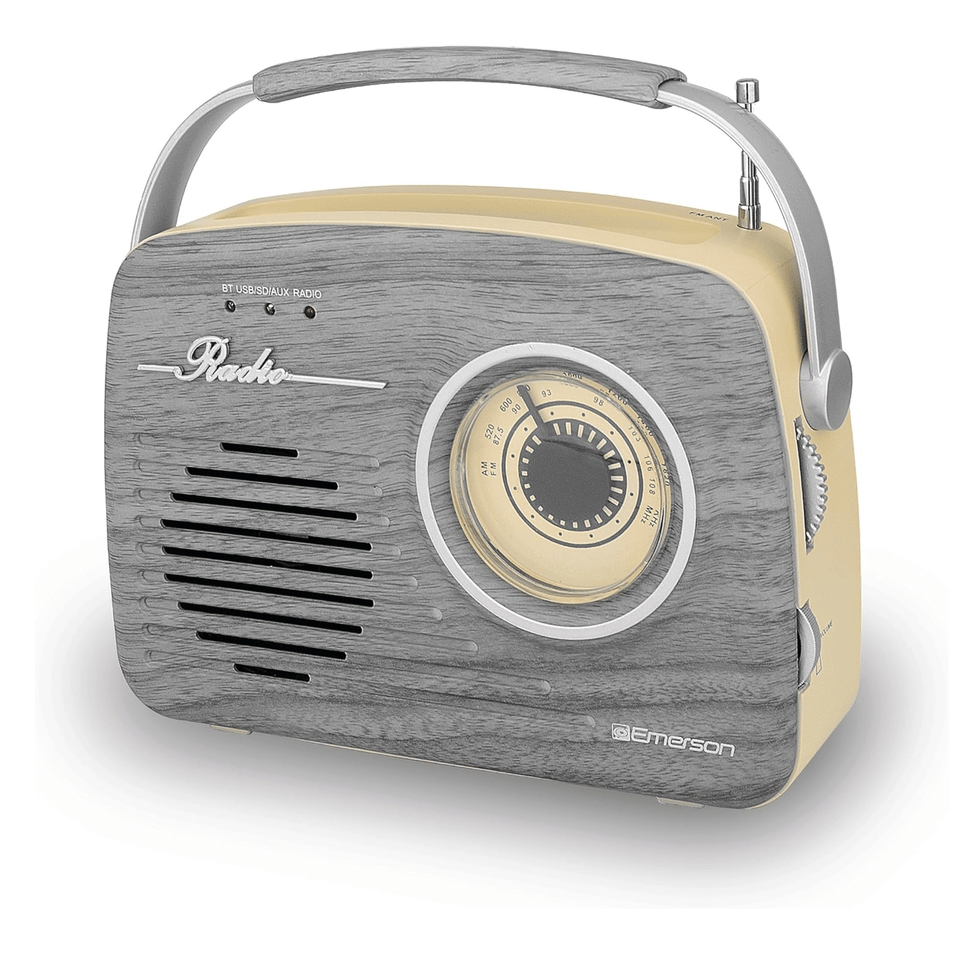 Emerson Portable Retro Radio with Built-In Rechargeable Battery - Renee Lane Company