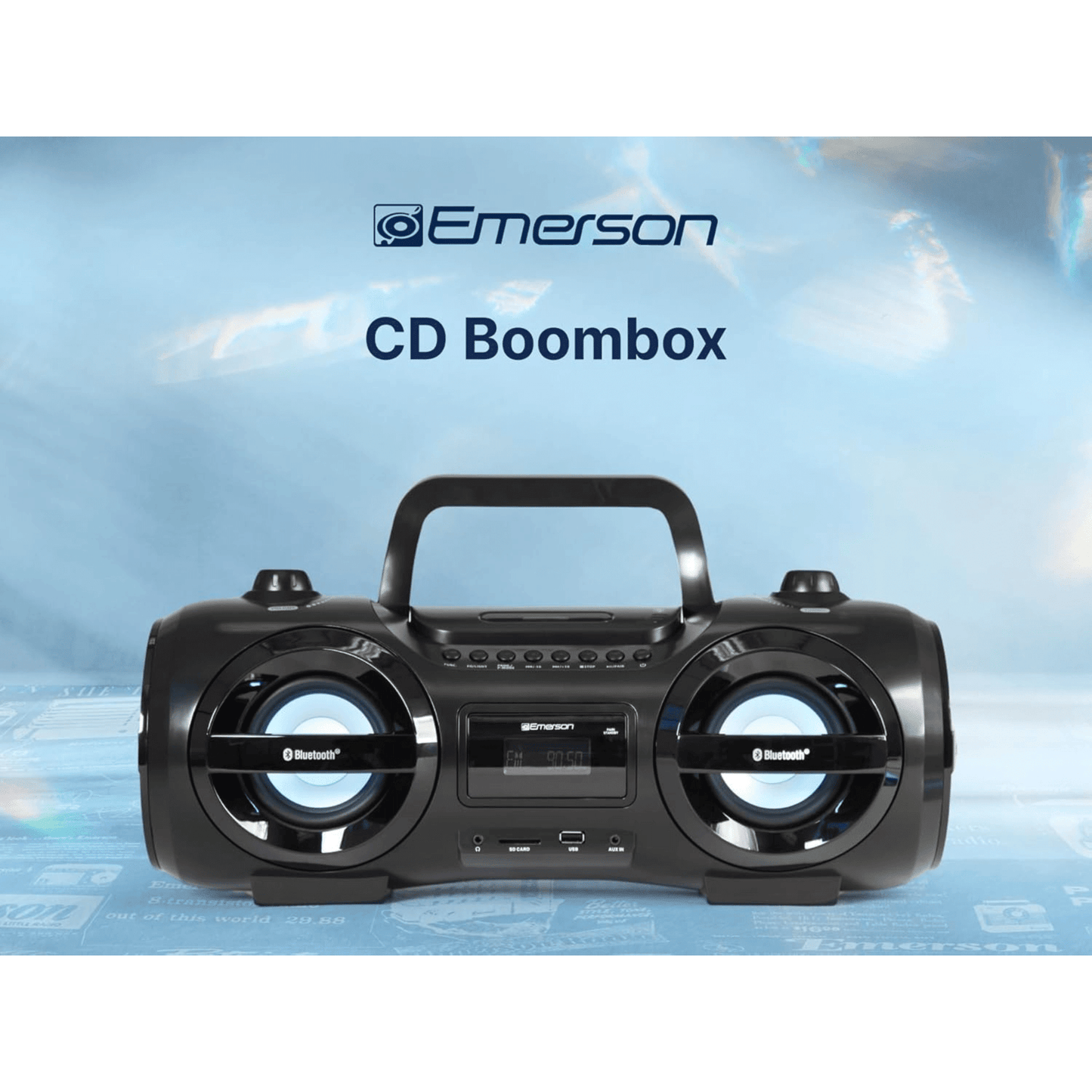 Emerson Retro Portable CD Boombox - Renee Lane Company