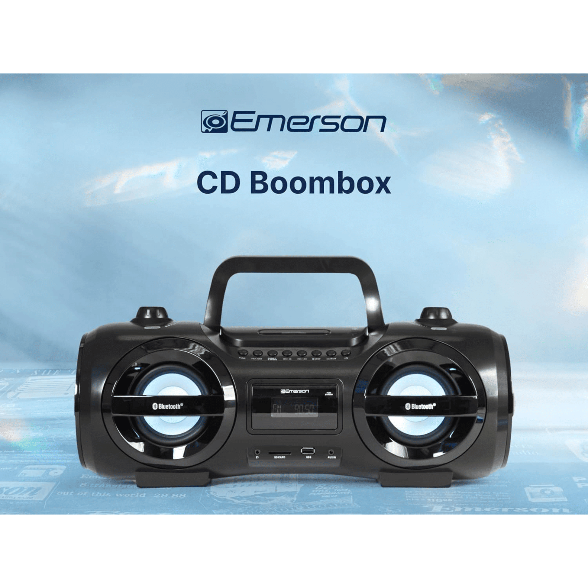 Emerson Retro Portable CD Boombox - Renee Lane Company