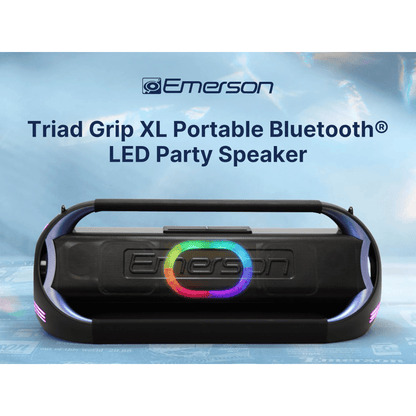 Emerson Triad Grip XL Portable Bluetooth LED Party Speaker - Renee Lane Company