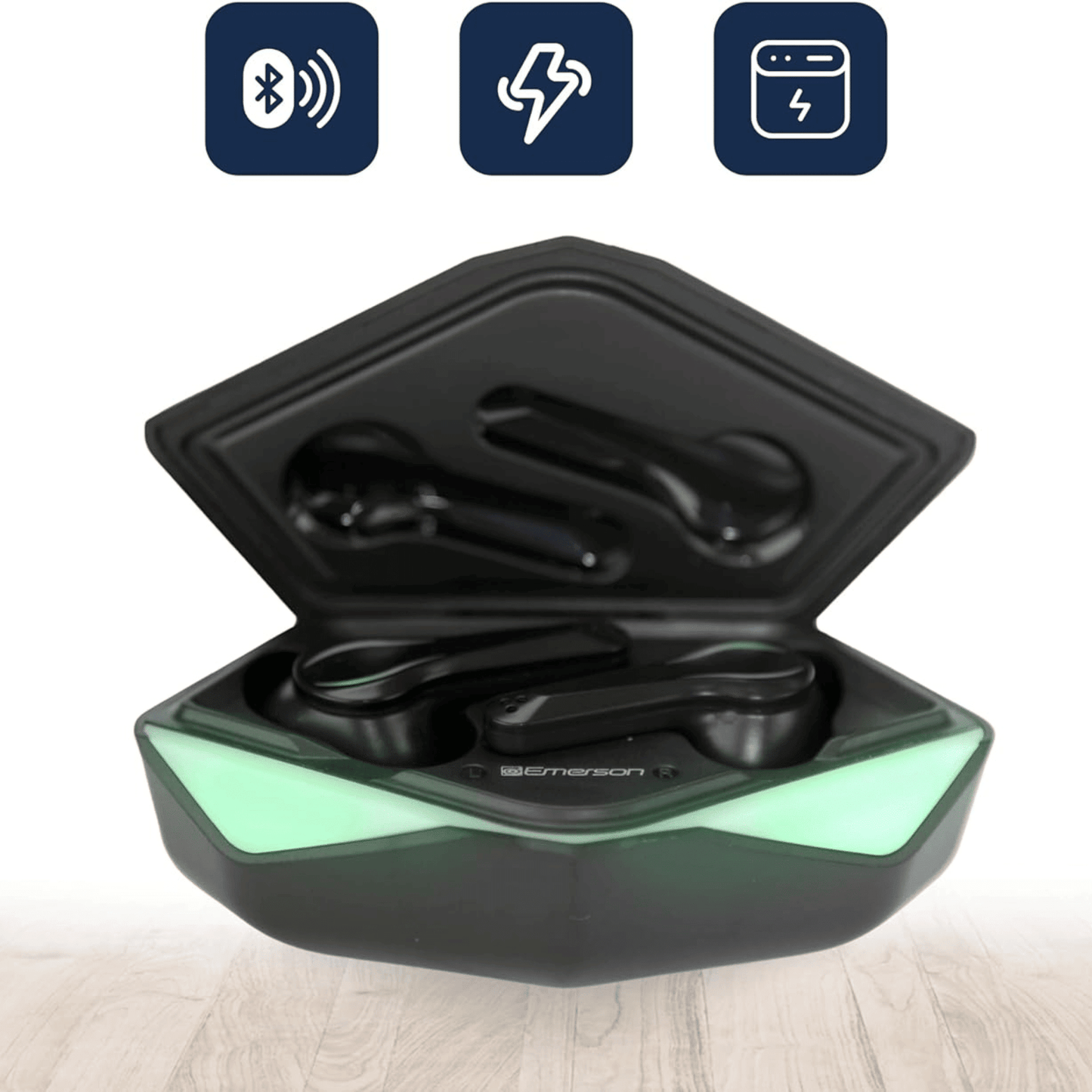 Emerson True Wireless Gaming Earbuds with Charging Case - Renee Lane Company