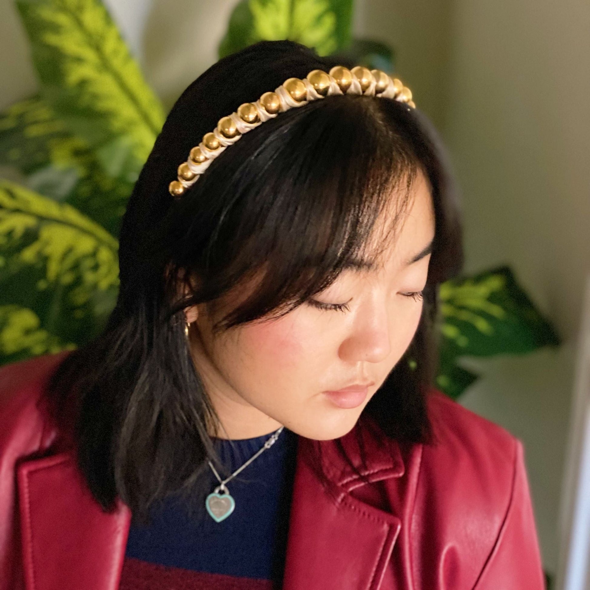 Emily Satin Wrapped Headband - Renee Lane Company