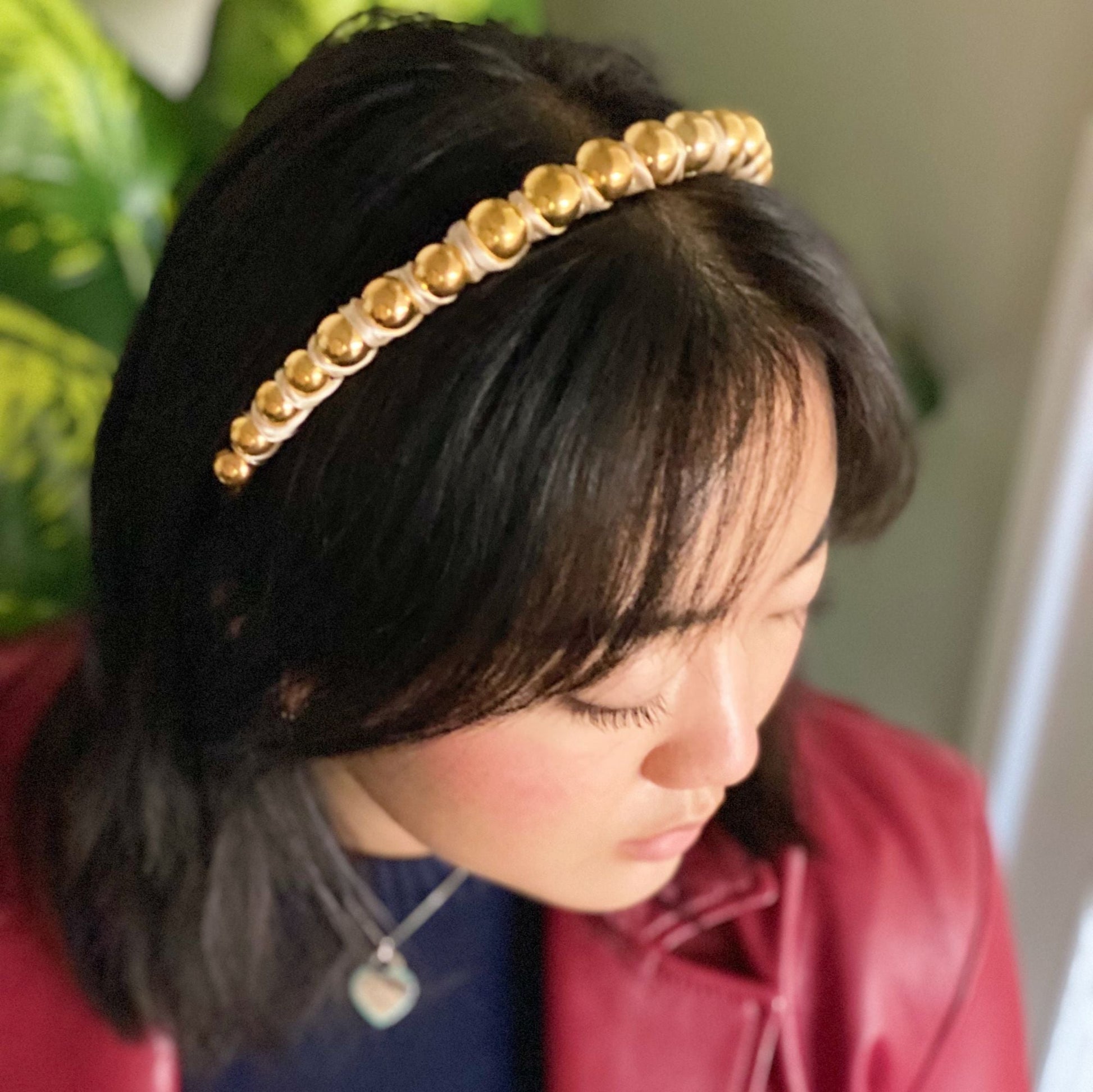 Emily Satin Wrapped Headband - Renee Lane Company