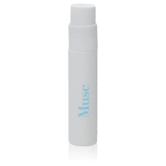 Musc sample vial with white cap and body