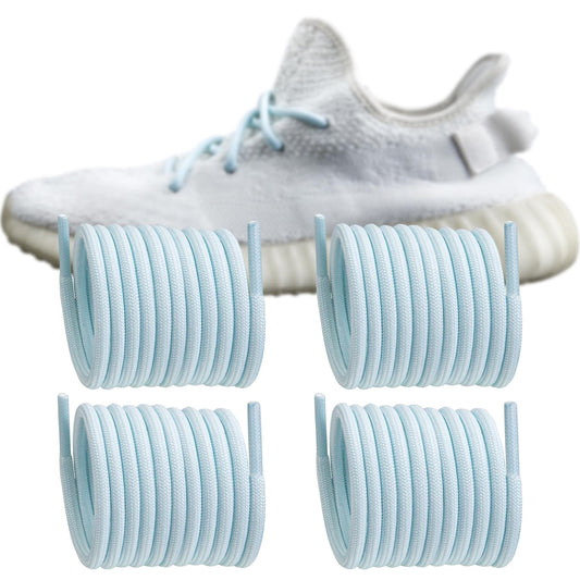 Endoto 2 Pairs Shoelaces Replacement Round Laces for Adidas Yeezy Boost 350 V1/V2 380 500 700 750 950 Sneakers Shoes(Color:Blue TintSize:44Inch) - Renee Lane Company