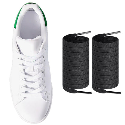 Endoto ShoeLaces for Adidas Stan Smith Flat Shoe Laces Replacement Laces for Sneaker Shoes(BlackSize:55Inch) - Renee Lane Company