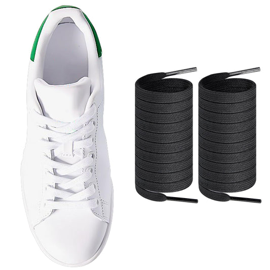 Endoto ShoeLaces for Adidas Stan Smith Flat Shoe Laces Replacement Laces for Sneaker Shoes(BlackSize:55Inch) - Renee Lane Company