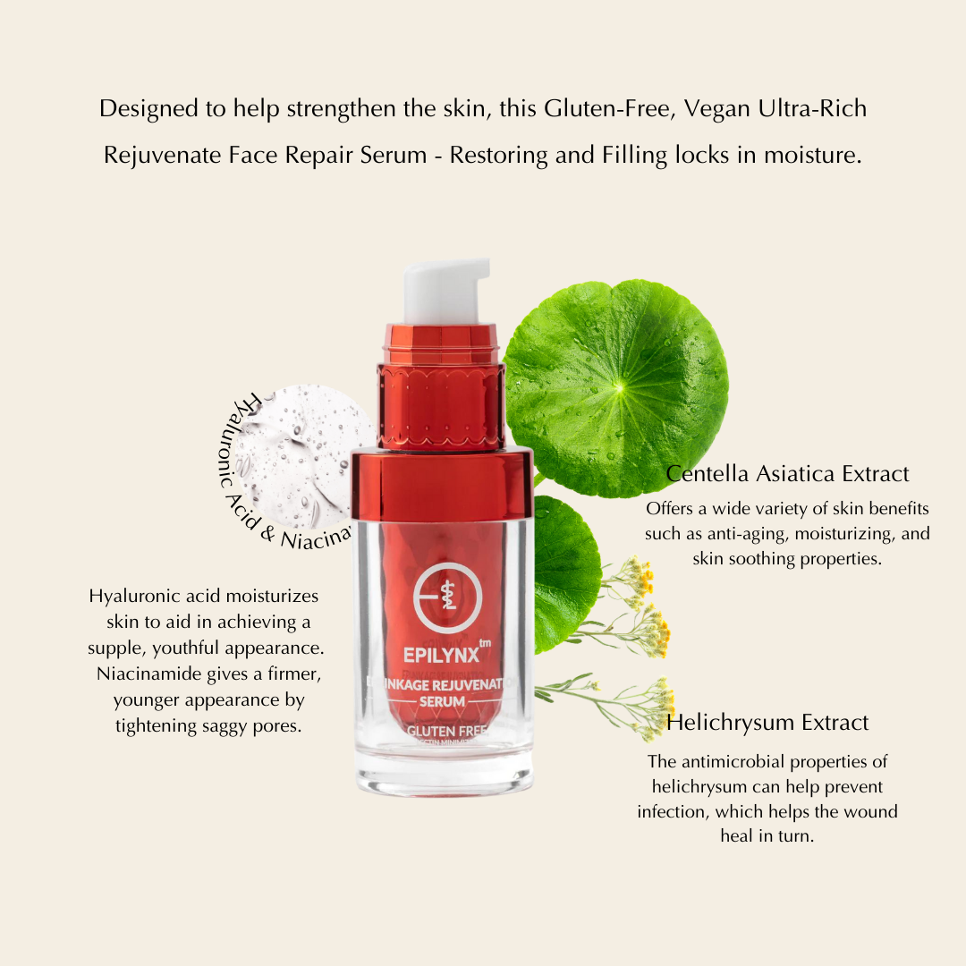 Enriching Ageless Rejuvenate Face Serum – Hydrating, Firming & Vegan (Gluten-Free, Mature Skin Friendly) - Renee Lane Company