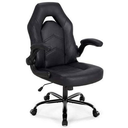 Ergonomic Office Computer Home Gaming Desk Chair Adjustable PU Leather Racing Chair Flip-up Armrest For Christmas Furniture - Renee Lane Company