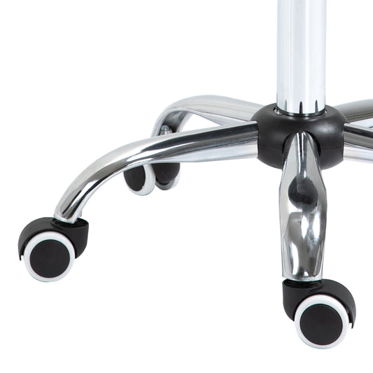 Ergonomic Rolling Saddle Stool PU Leather Hydraulic Spa Stool Height Adjustable Swivel Drafting Medical Salon Chair, Grey - Renee Lane Company