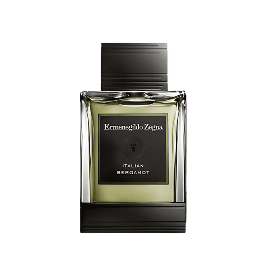 Italian Bergamot EDT spray bottle with dark cap and label