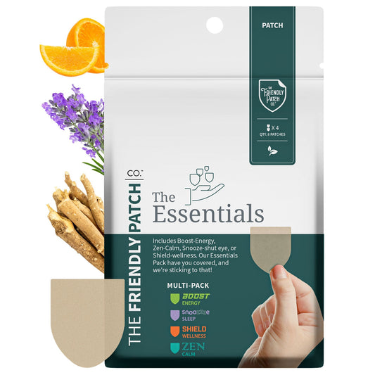Essentials Vitamin Patches: Boost, Relax, Snooze, Shield - 8 pack - Renee Lane Company