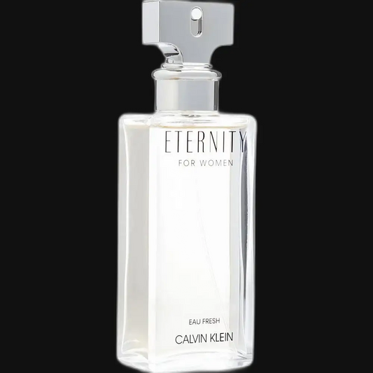 Calvin Klein Eternity for Women Eau Fresh perfume bottle with clear glass and silver cap