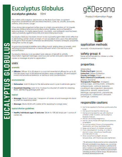 Eucalyptus Globulus Essential Oil - Renee Lane Company