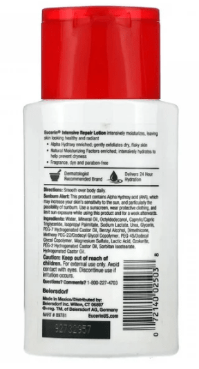 Eucerin Intensive Repair Body Lotion (3oz) - Renee Lane Company