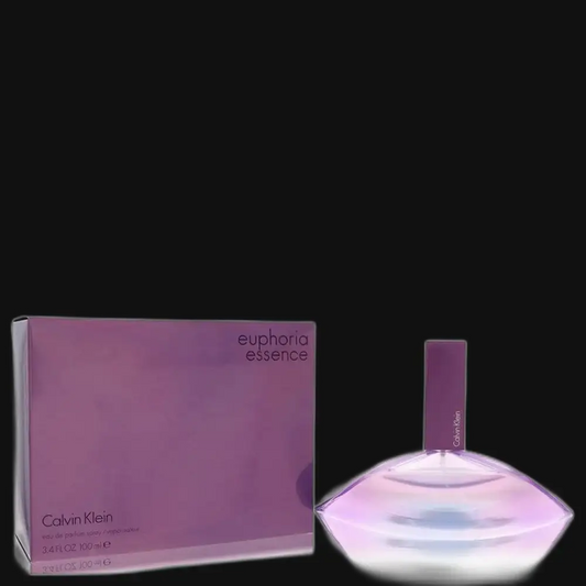 Women's Calvin Klein Euphoria Essence perfume box and bottle with purple cap