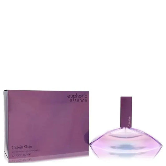 Women's Calvin Klein Euphoria Essence perfume bottle with purple cap and faceted top