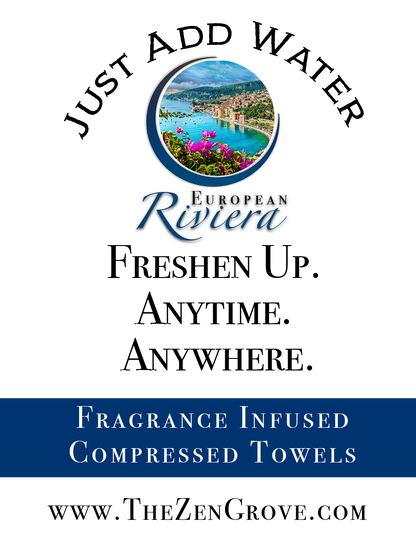 European Riviera Compressed Towels - Renee Lane Company