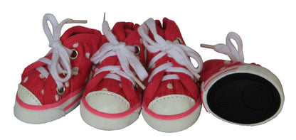 Extreme-Skater Canvas Casual Grip Pet Sneaker Shoes - Set Of 4 - Renee Lane Company