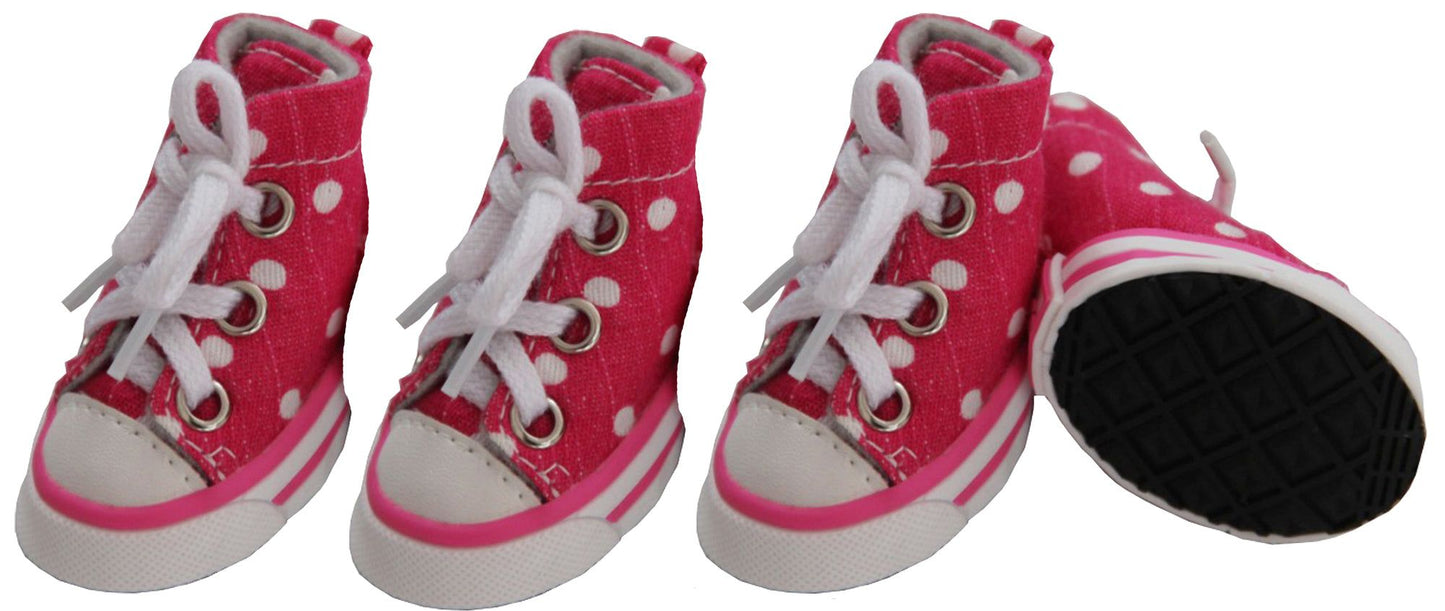 Extreme-Skater Canvas Casual Grip Pet Sneaker Shoes - Set Of 4 - Renee Lane Company