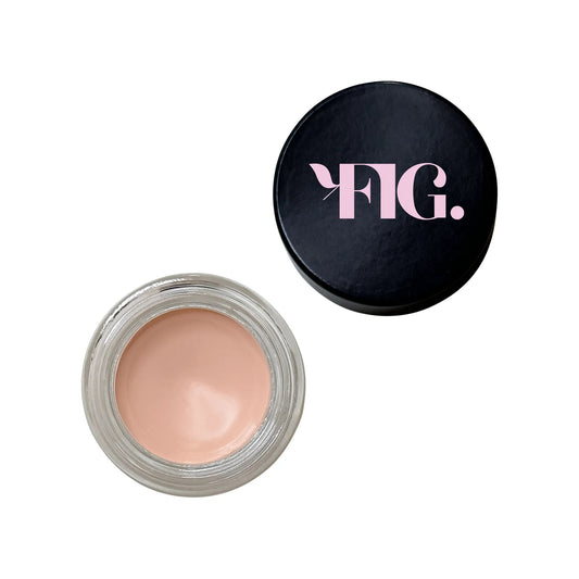 Eye and Lip primer jar with beige cream and Figs logo lid