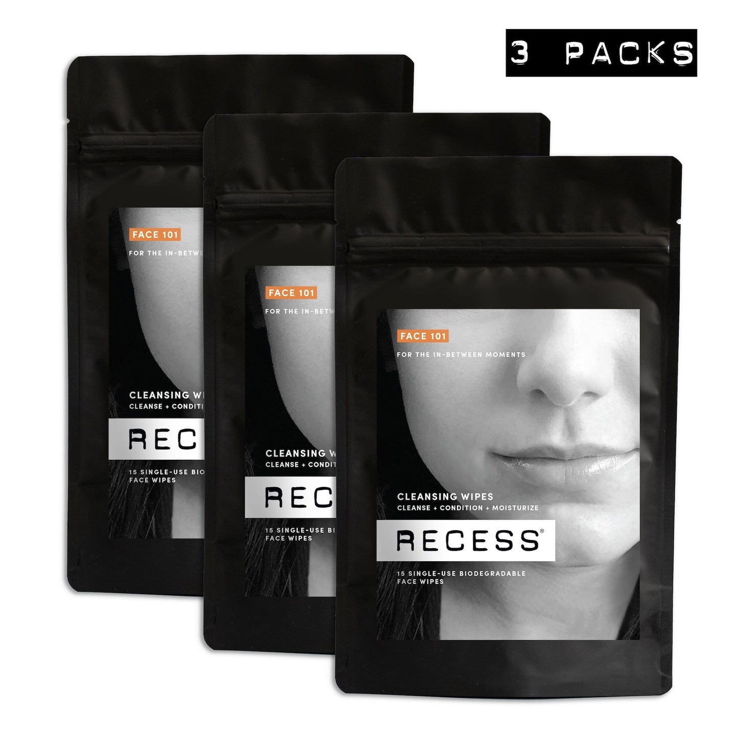 FACE 101: Cleansing Wipes (Pack of 15) - Renee Lane Company