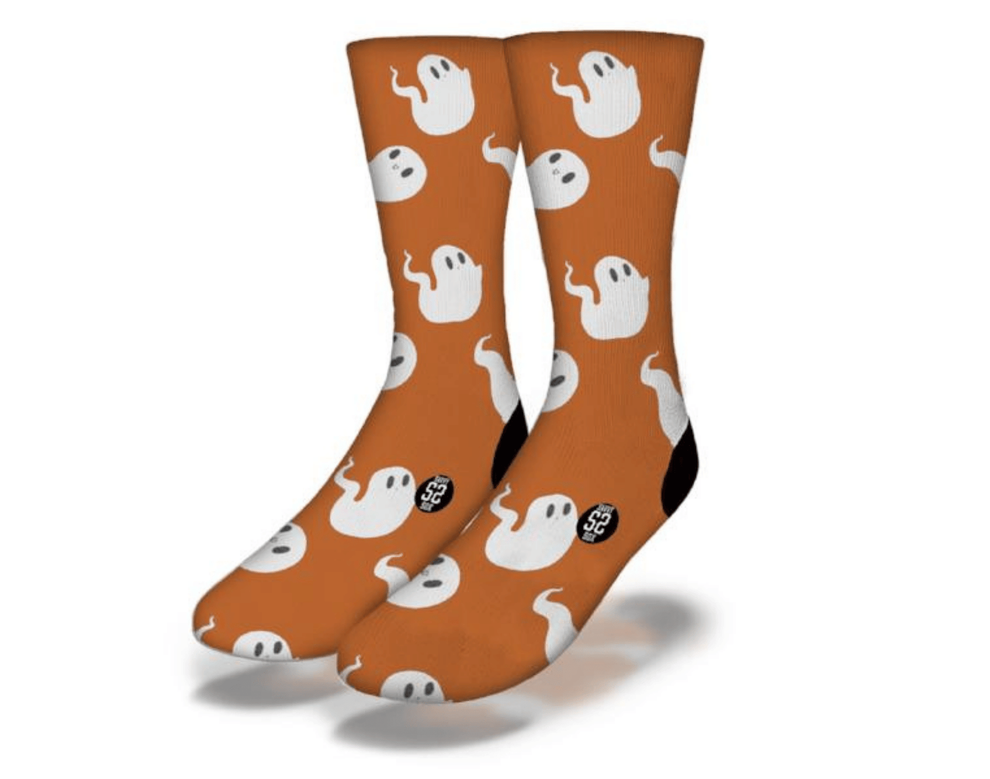 FLYING GHOST Funny Halloween Socks - Renee Lane Company
