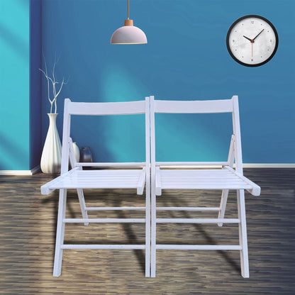 FOLDING CHAIR-2/S;  FOLDABLE STYLE -WHITE - Renee Lane Company