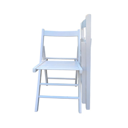 FOLDING CHAIR-2/S;  FOLDABLE STYLE -WHITE - Renee Lane Company