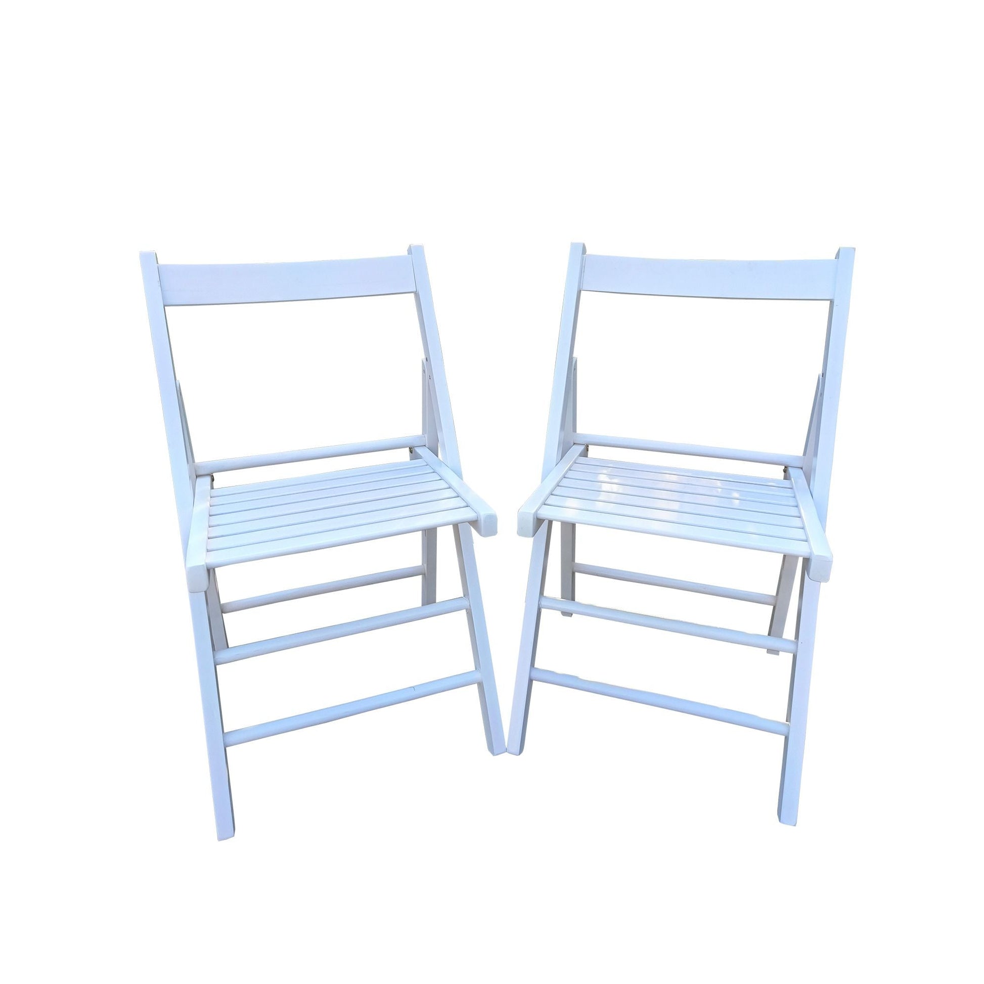 FOLDING CHAIR-2/S;  FOLDABLE STYLE -WHITE - Renee Lane Company