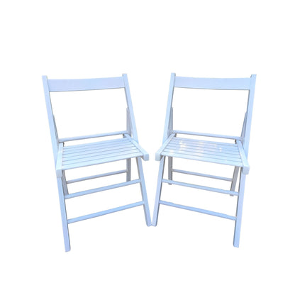 FOLDING CHAIR-2/S;  FOLDABLE STYLE -WHITE - Renee Lane Company